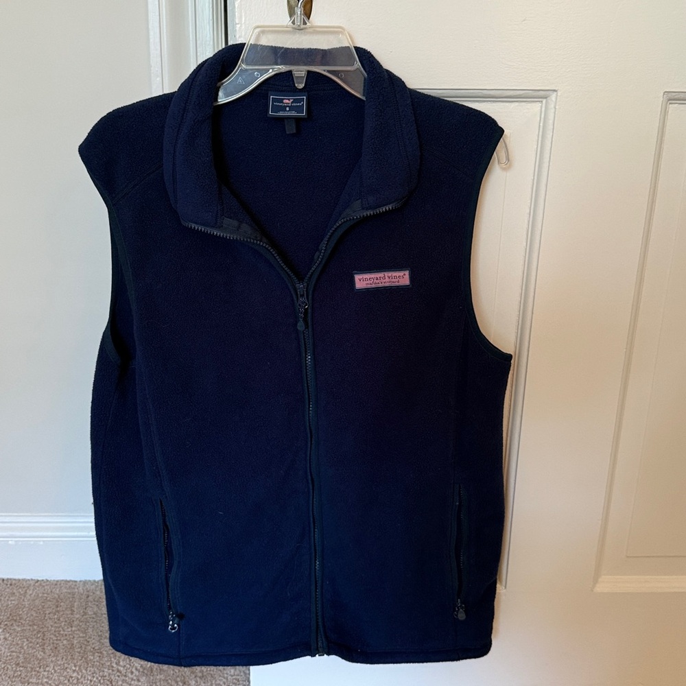 Vineyard Vines Dark Blue Fleece Vest